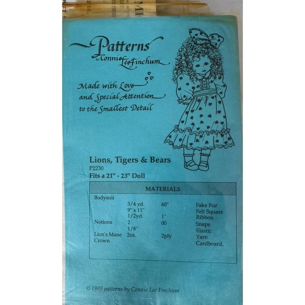 Patterns By Connie Lee Finchum sew adorable